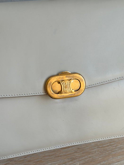 Celine Triomphe Ivory adjustable strap
