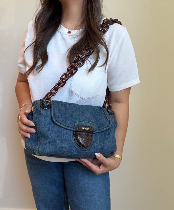 Prada Denim Flap