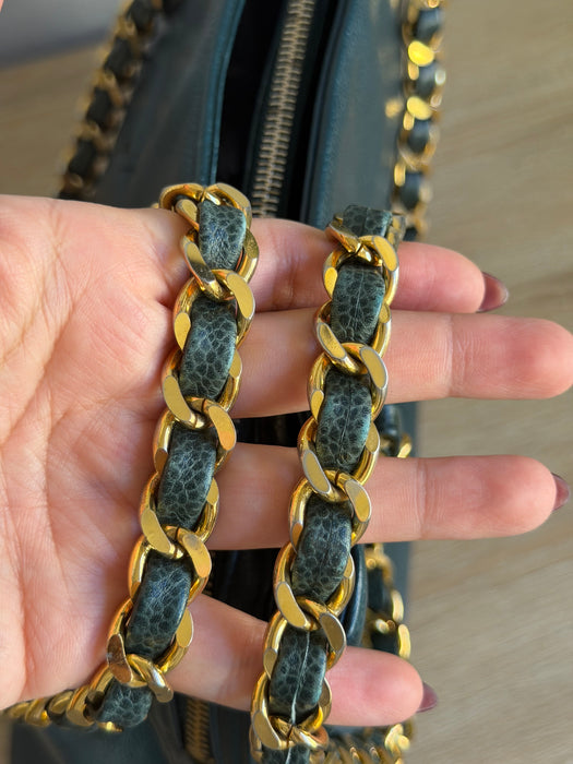 Chanel Caviar Timeless CC Forest Green