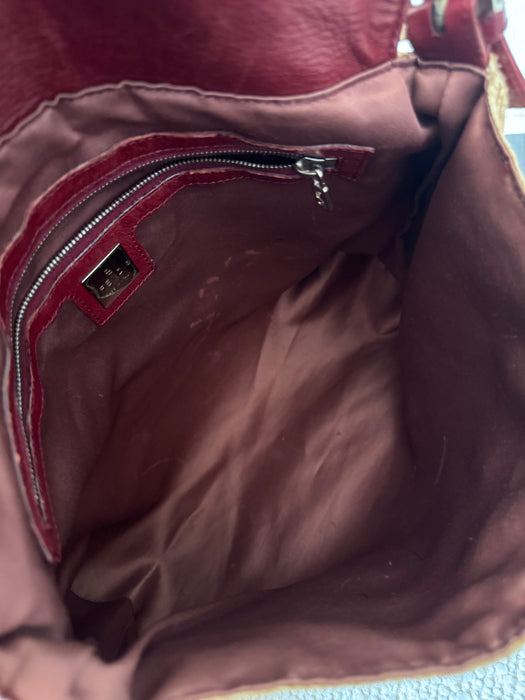 Fendi Mama Baguette Rare Raffia