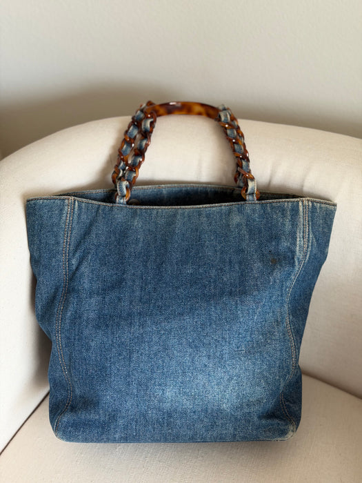 Chanel Cocomark Denim Tote