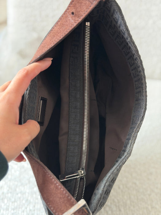 Fendi Zucchino Hobo Baguette