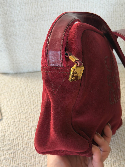 Loewe Suede Anagram Crossbody