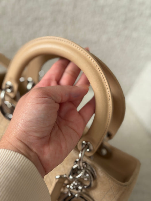 Lady Dior small suede