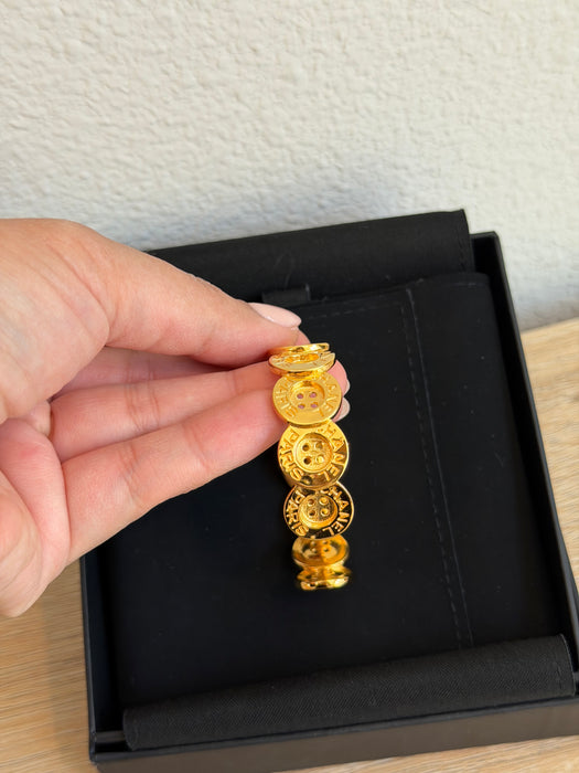 Chanel Button Paris Cuff Bracelet