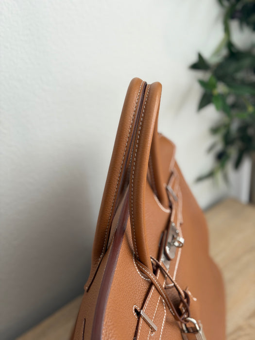 Birkin 35 in Togo gold with palladium hardware