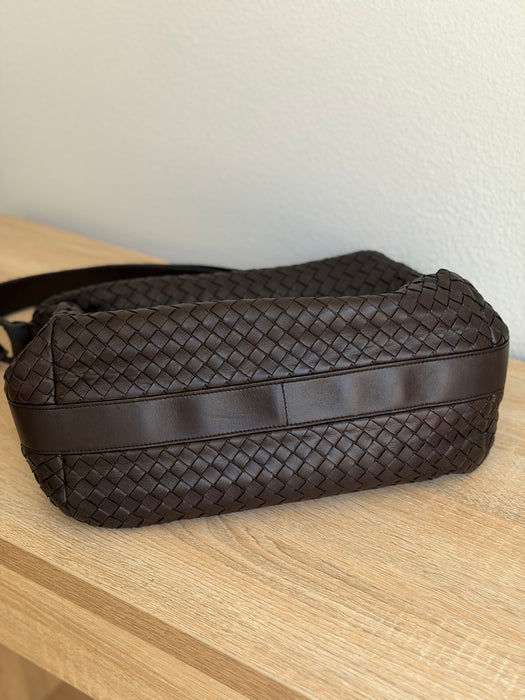 Bottega Veneta Intrecciato Hobo - Chocolate Brown
