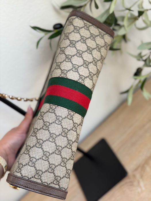 Gucci GG Renew Supreme Clutch Chain Shoulder