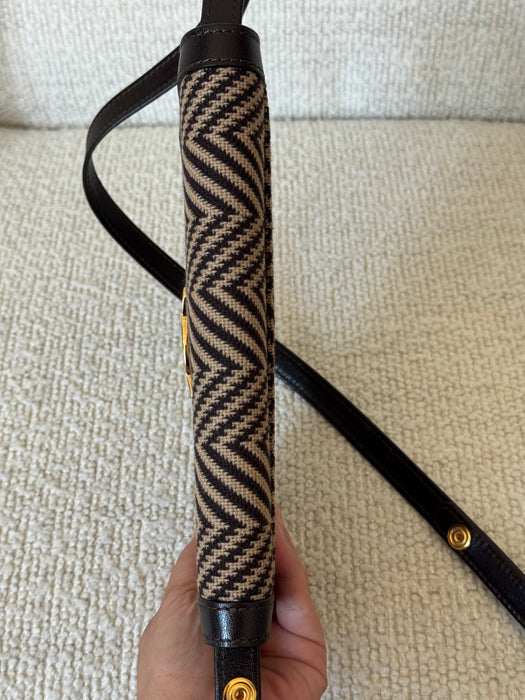 Celine Triomphe Herringbone Tweed
