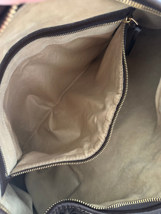 Bottega Chocolate Brown Intrecciato Hobo