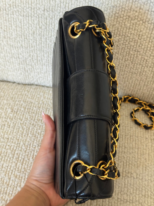 Chanel vertical mademoiselle double flap