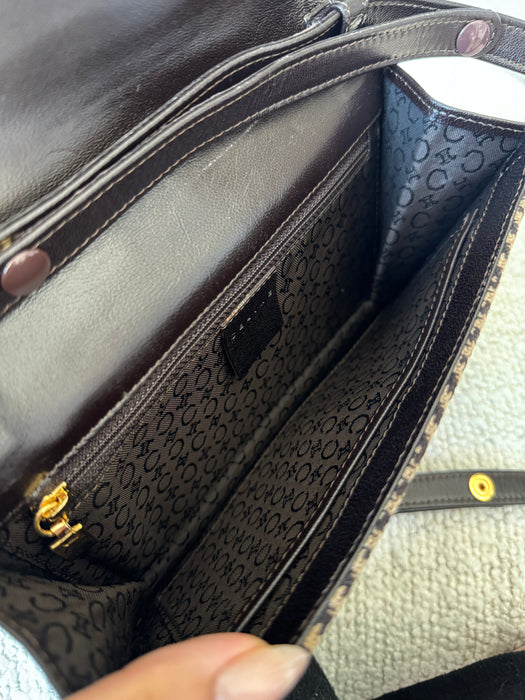 Celine Triomphe Herringbone Tweed