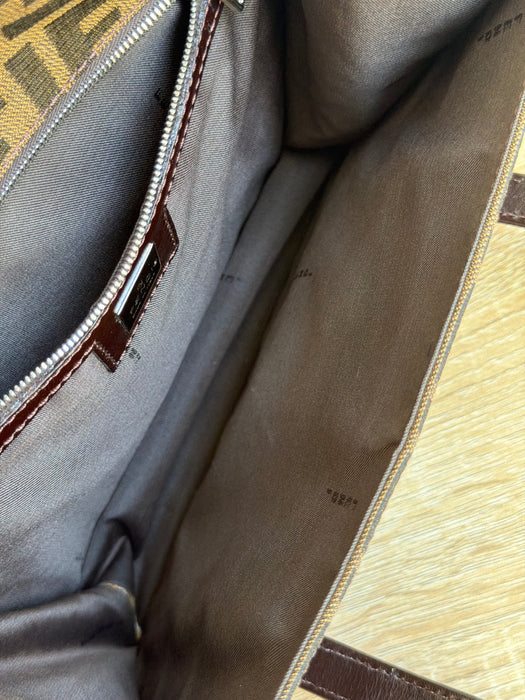Fendi Zucca Top Handle Flap