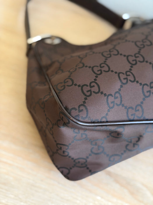 Gucci Tom Ford GG Nylon Leather Shoulder