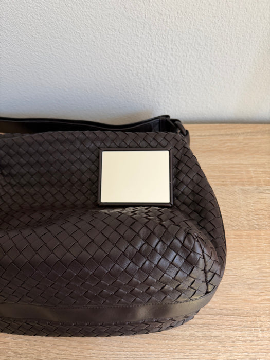Bottega Veneta Intrecciato Hobo - Chocolate Brown