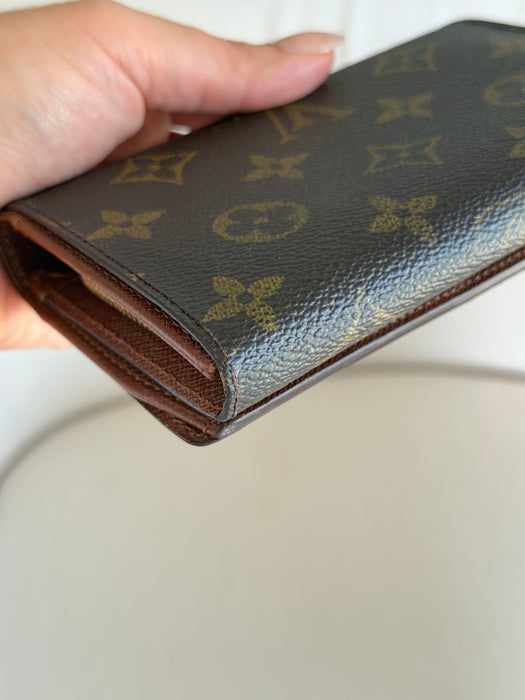 Louis Vuitton Monogram Porte Monnaie Tresor Wallet