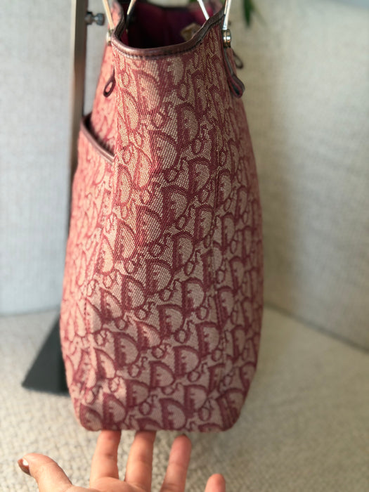 Dior Trotter Burgundy Tote