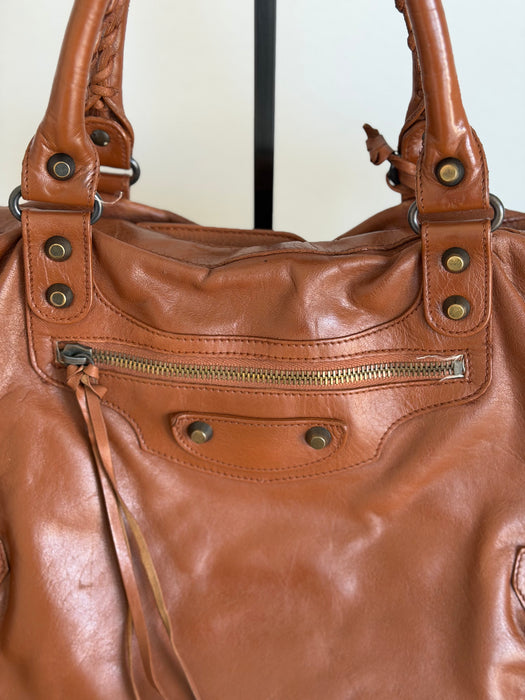 Balenciaga Brown City Bag