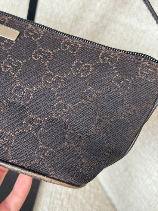 Gucci Chocolate Brown GG boat
