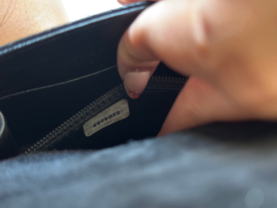 Chanel Suede CC Shoulder Bag