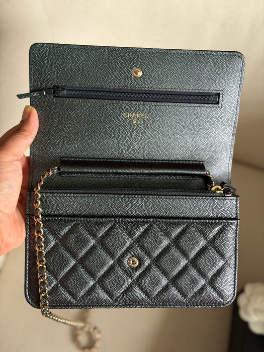 Chanel Wallet On Chain Iridescent caviar