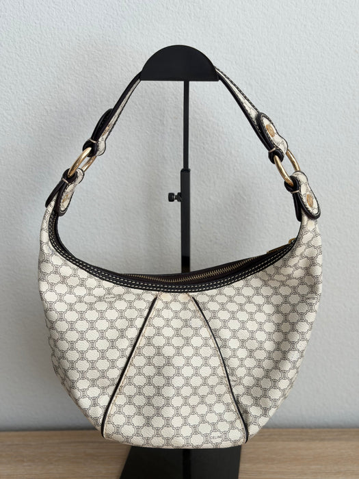 Celine Triomphe Macadam Double Zip Hobo