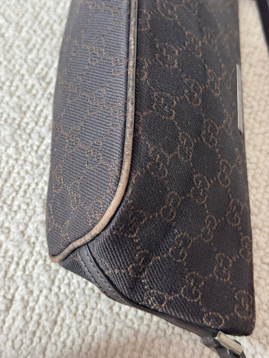 Gucci Chocolate Brown GG boat