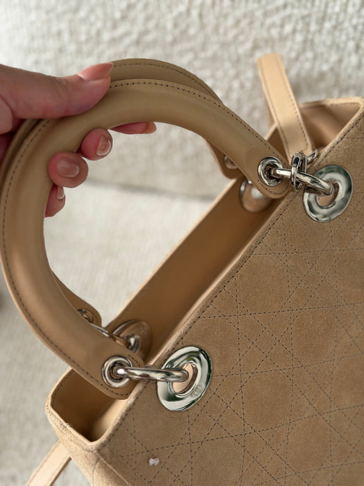 Lady Dior small suede