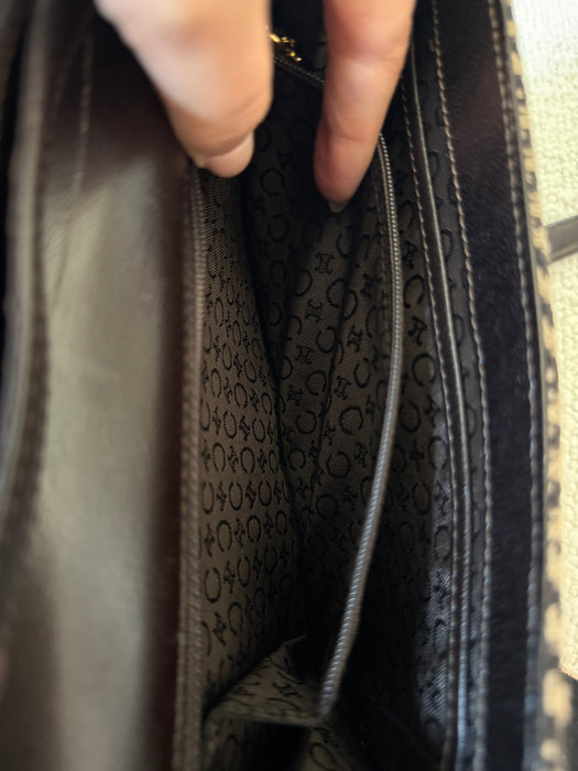 Celine Triomphe Herringbone Tweed