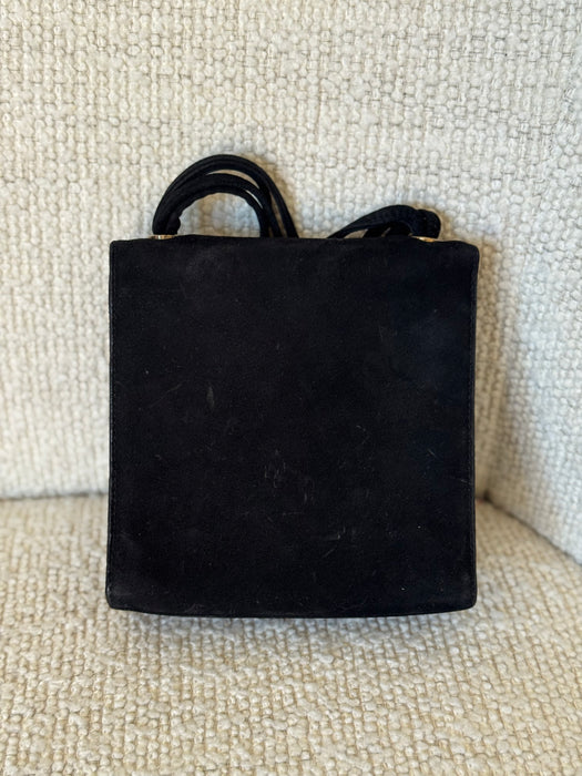 Chanel Suede CC Shoulder Bag