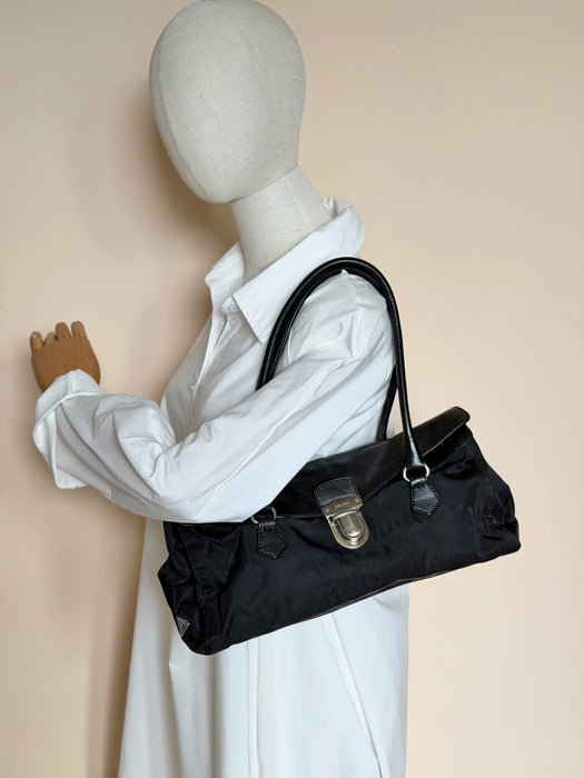 Prada Tessuto East West Satchel
