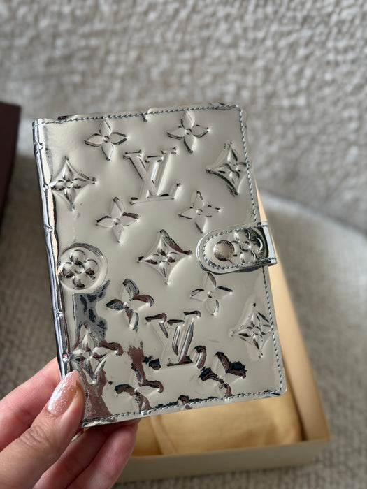 Louis Vuitton Vernis Metalic SIlver PM Agenda: New Full Set