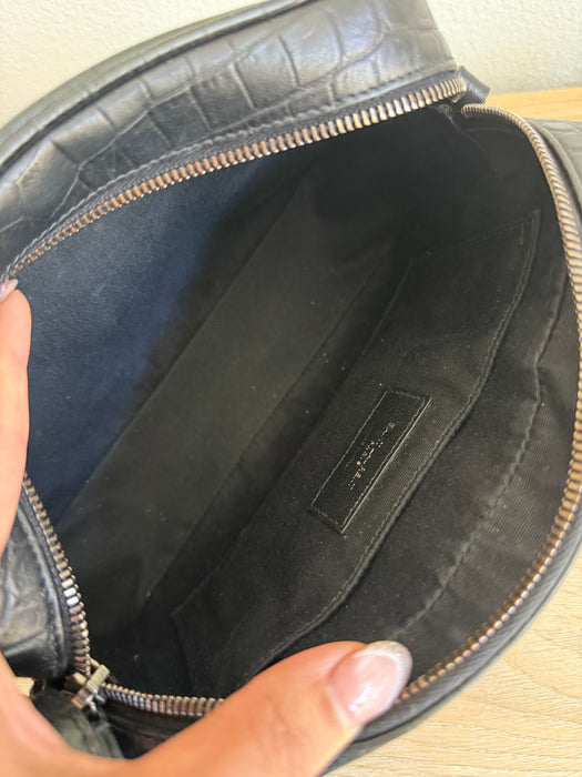 YSL Lou Croc Embossed Camera Crossbody