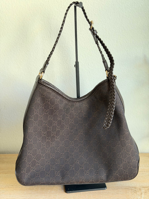 Gucci GG Denim Hobo