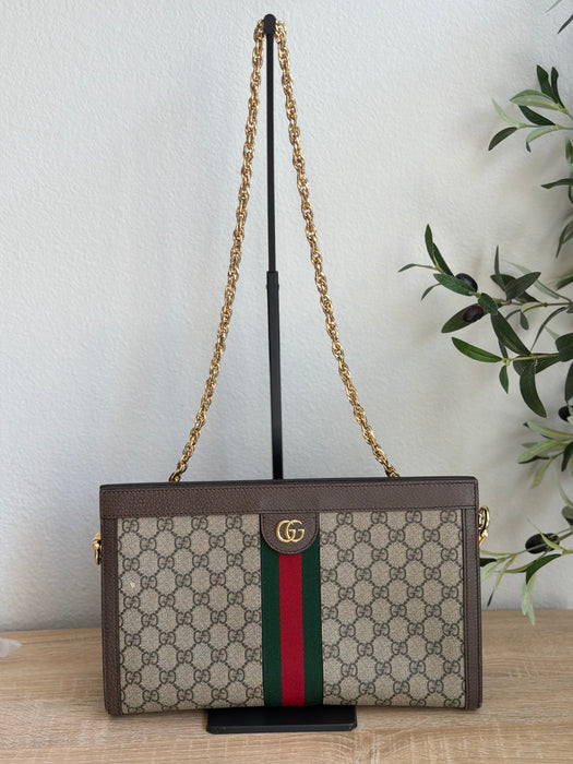 Gucci GG Renew Supreme Clutch Chain Shoulder