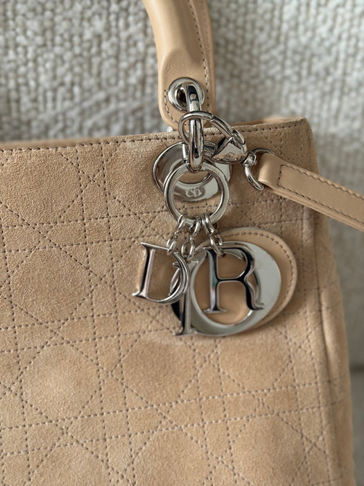Lady Dior small suede