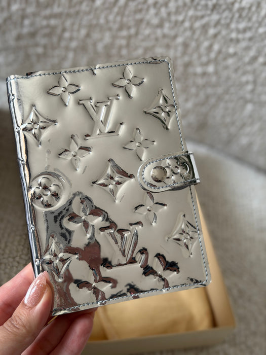 Louis Vuitton Vernis Metalic SIlver PM Agenda: New Full Set