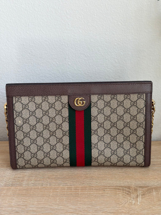 Gucci GG Renew Supreme Clutch Chain Shoulder