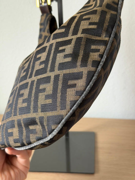 Fendi Crescent Zucca Hobo