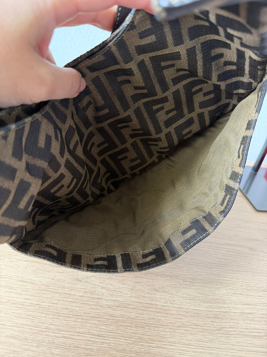 Fendi Crescent Zucca Hobo