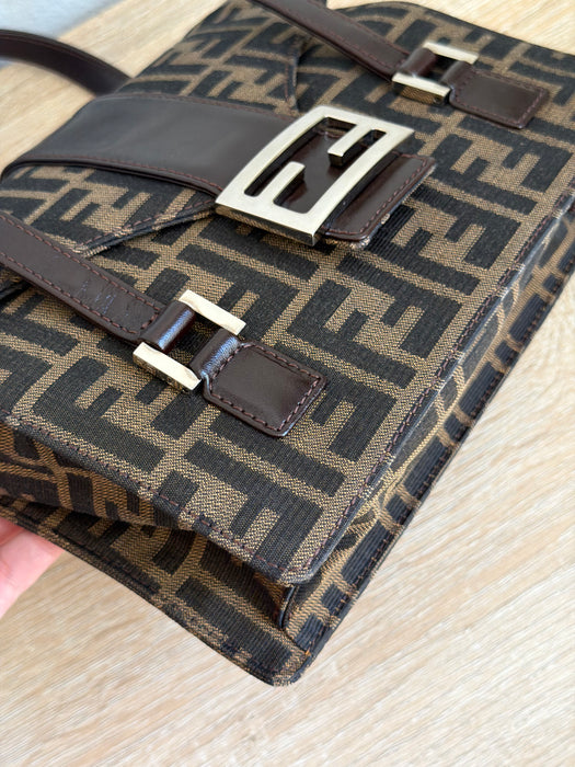 Fendi Zucca Top Handle Flap