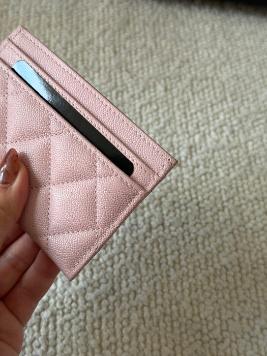 Chanel CC Caviar Card Holder: Full set