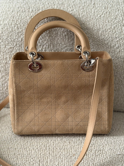 Lady Dior small suede