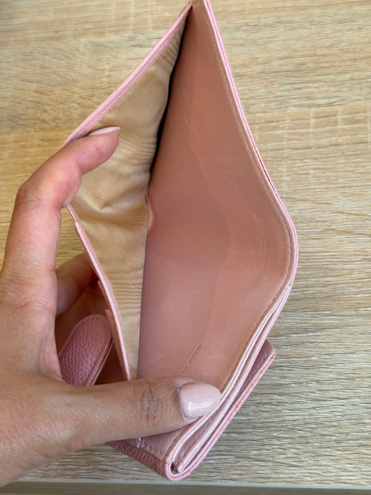 Chanel Pink Caviar Timeless CC Compact Wallet