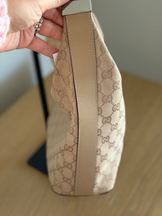 Gucci Beige GG Hobo