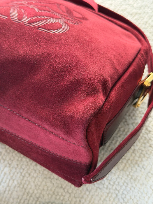 Loewe Suede Anagram Crossbody