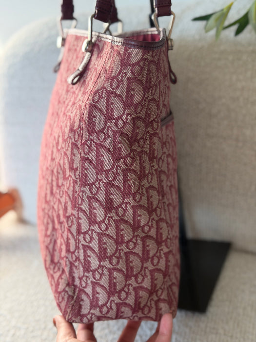Dior Trotter Burgundy Tote