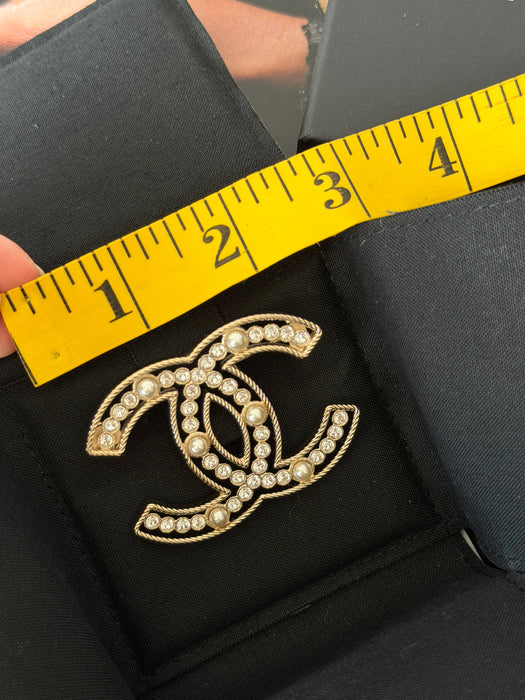 Chanel pearl brooch