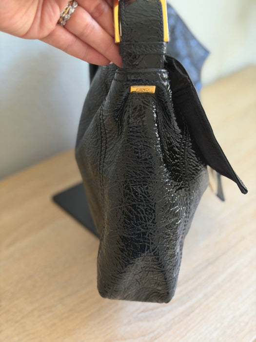 Fendi Maxi Patent Baguette
