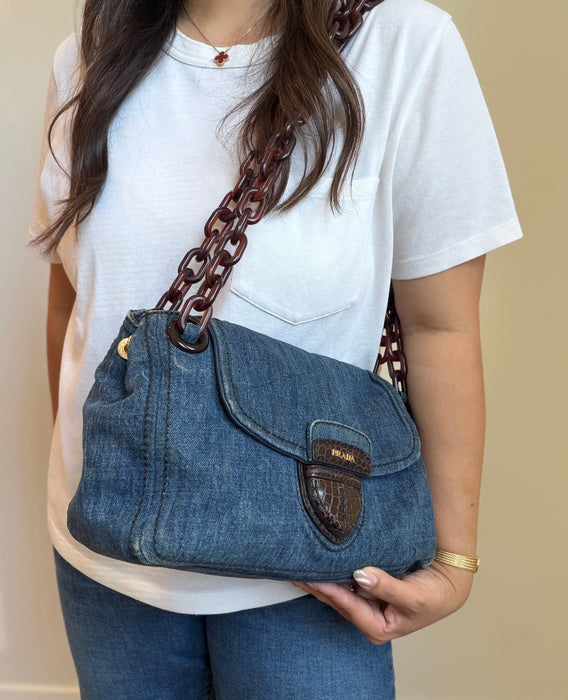 Prada Denim Flap